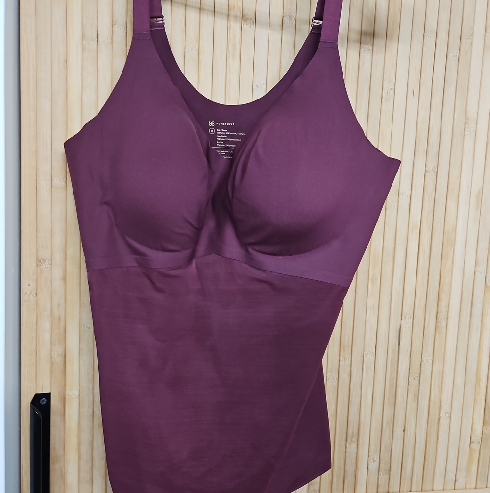Honeylove Sculpting Tank in Deep Plum
